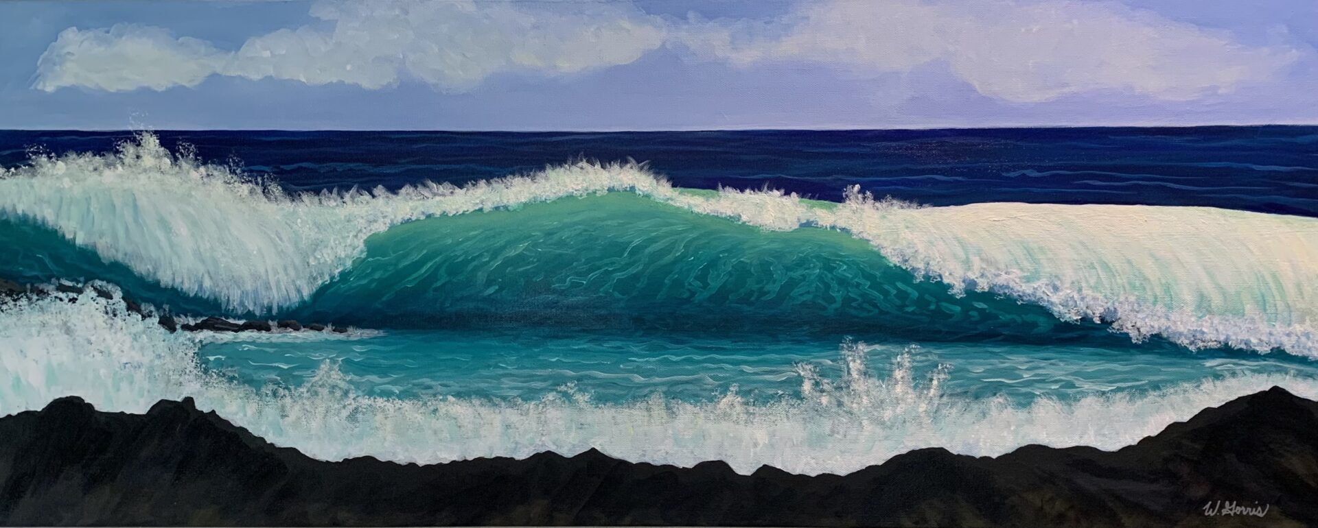 Hana Happiness 16in x 40in- Original!