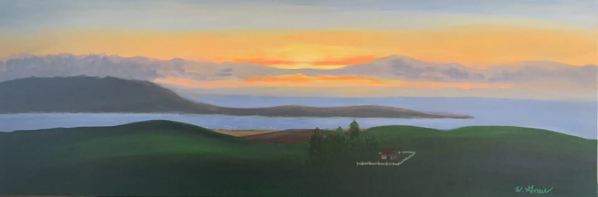 Silver Lining Vista 12in x 36in- Giclèe on Canvas