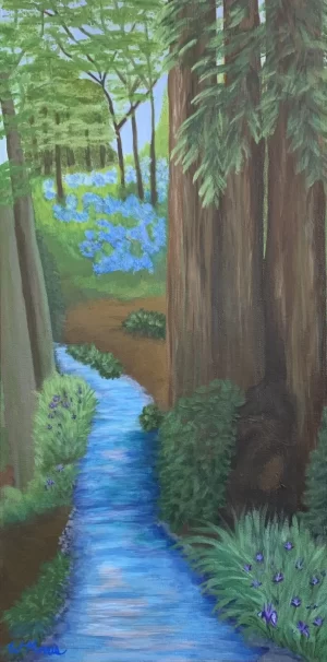 Forget-Me-Not 24in x 12in- Giclée Acrylic on Canvas