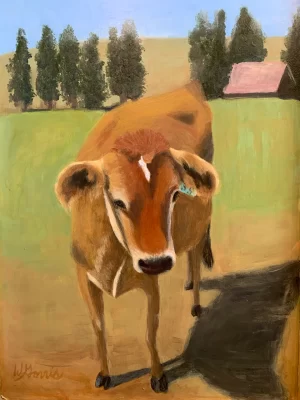 Jersey 16in x 12in, Framed Original