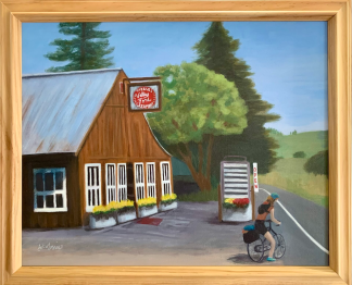 Enjoy Today 16in x 20in-  Framed Original