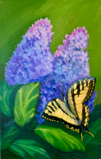 Swallowtail Spring 11in x 7in, Original!