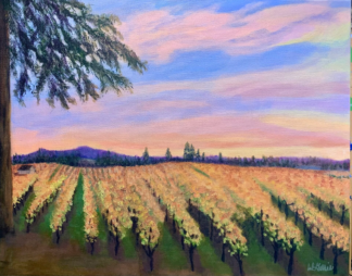 Wine Country Sunset- Original!