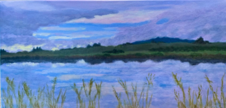 Reflections in Petaluma, 10in x 20in, Original!