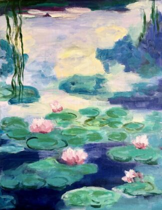 Monet's Lilies 14in x 11in-Original!